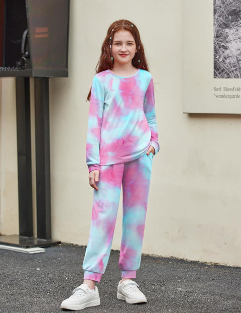 Arshiner Girls 2 Piece Outfits Fashion Tracksuits Jogger Set