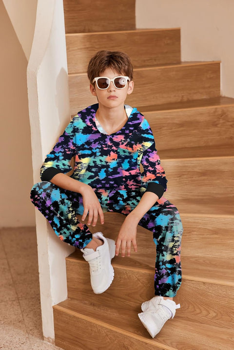 Arshiner Boys Long Sleeve Hoodie and Pants Outfit Set