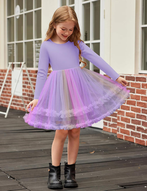 Arshiner Girls Tutu Dresses Toddler Fluffy Tulle Party Dress