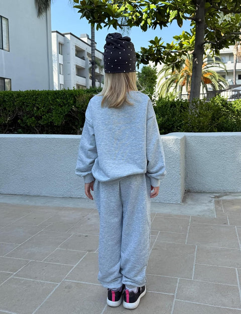 Arshiner Girls 2 Piece Outfits Oversize Sweatshirt and Sweatpant Sets