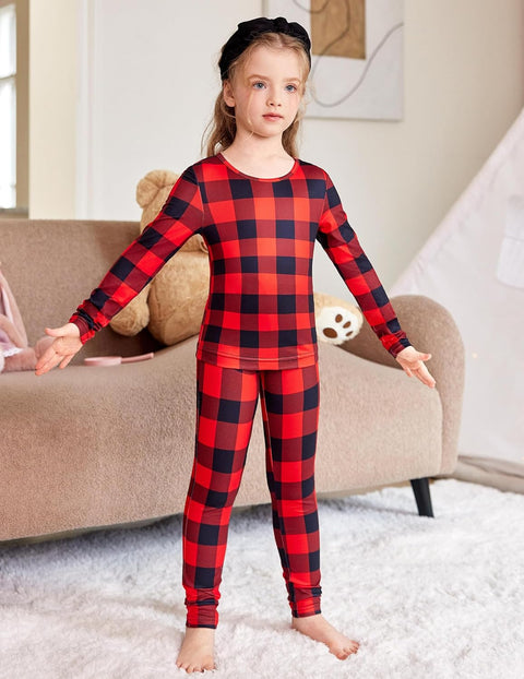 Arshiner Thermal Long Johns Girls Base Layer Top and Bottom Set