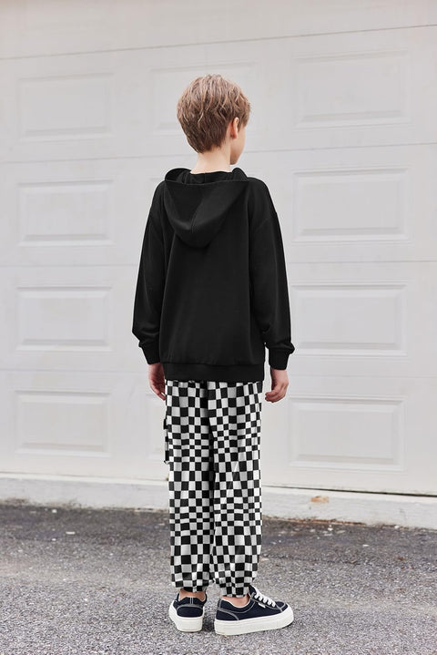 Arshiner Boys Long Sleeve Hoodie and Pants Outfit Set