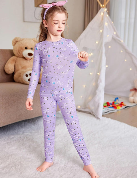 Arshiner Pajamas for Girls Long Sleeve Pants Sets