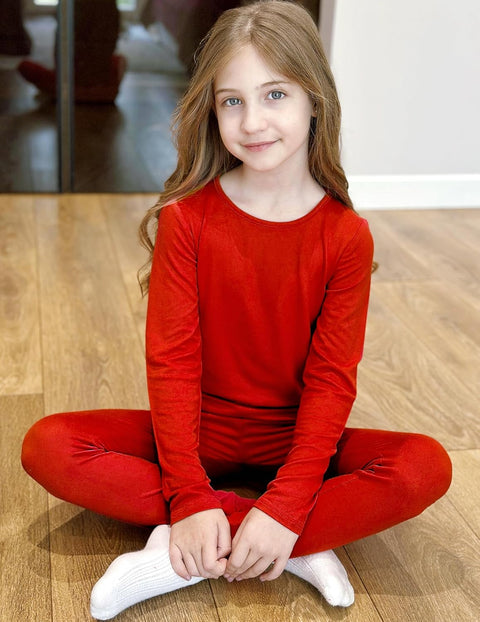 Arshiner Thermal Long Johns Girls Base Layer Top and Bottom Set