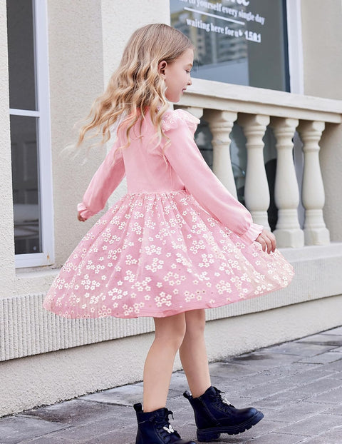 Arshiner Girls Tulle Dresses with Bow Tie Party Dress