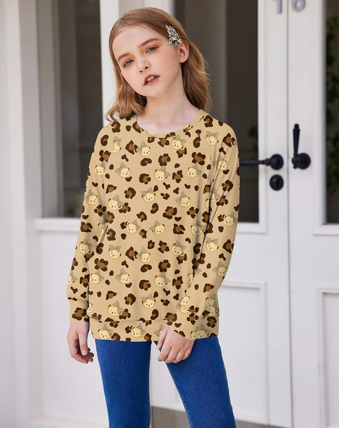 Arshiner Girls Long Sleeve Shirts with Pockets