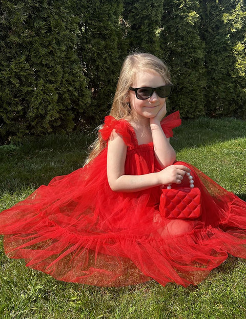Arshiner Toddler Tulle Dress for Girls Layered Tutu Ruffle Dresses