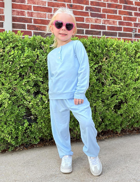 Arshiner Girls Clothes Crew Neck Long Sleeve Tops and Pants Set