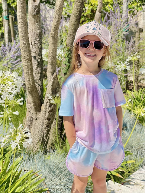 Arshiner Girls Clothes 3 Piece Outfits Short Sleeve Shirt
