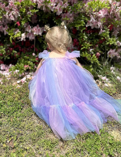 Arshiner Toddler Tulle Dress for Girls Layered Tutu Ruffle Dresses