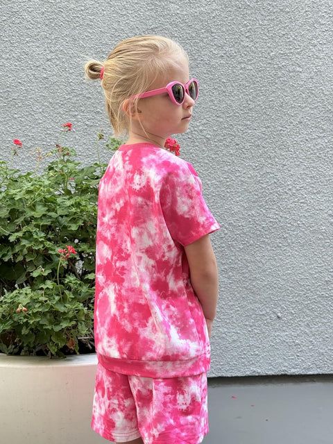 Arshiner Girls 2 Piece Outfit Short Sleeve T-Shirt and Shorts Set
