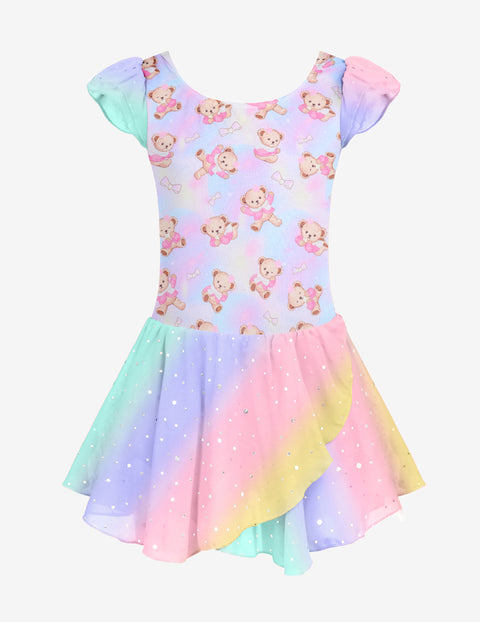 Arshiner Girls Ruffle Sleeve Ballet Dance Dress