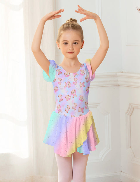Arshiner Girls Ruffle Sleeve Ballet Dance Dress