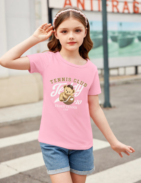 Arshiner Girls Unicorn Shirts Short Sleeve Flip Sequin T-Shirt Tops