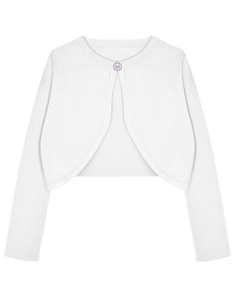 Arshiner Girls Open Front Shrug Cardigan Kids Knit Bolero
