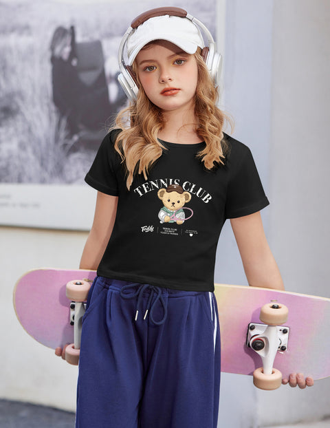 Arshiner Girls Crop Tops Short Sleeve Tie Dye T Shirt