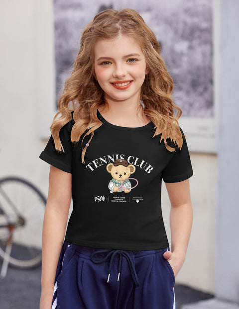 Arshiner Girls Crop Tops Short Sleeve Tie Dye T Shirt