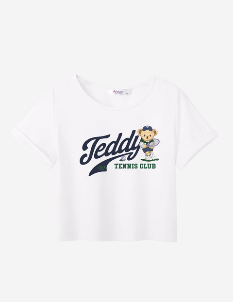 Arshiner Girls Crop Tops Short Sleeve Tie Dye T Shirt