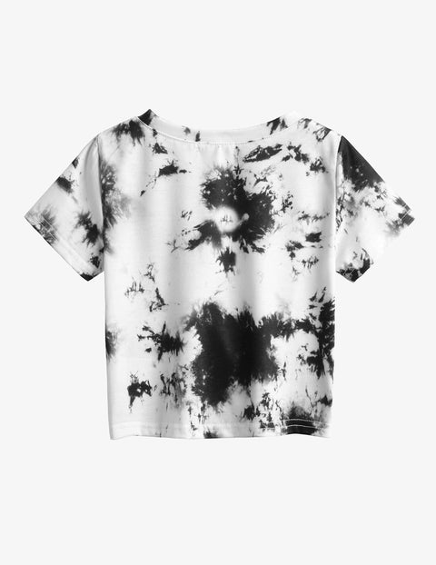 Arshiner Girls Casual Tie Dye Short-Sleeve T-Shirt