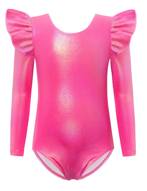 Arshiner Girls Gymnastics Leotards Ruffle Ballet Unitard Dancewear