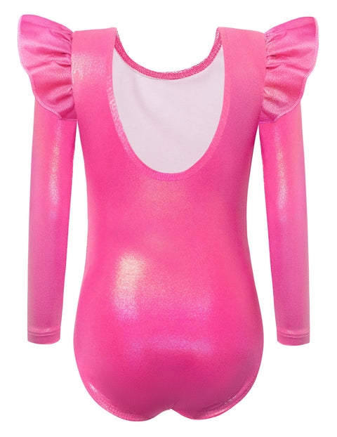 Arshiner Girls Gymnastics Leotards Ruffle Ballet Unitard Dancewear