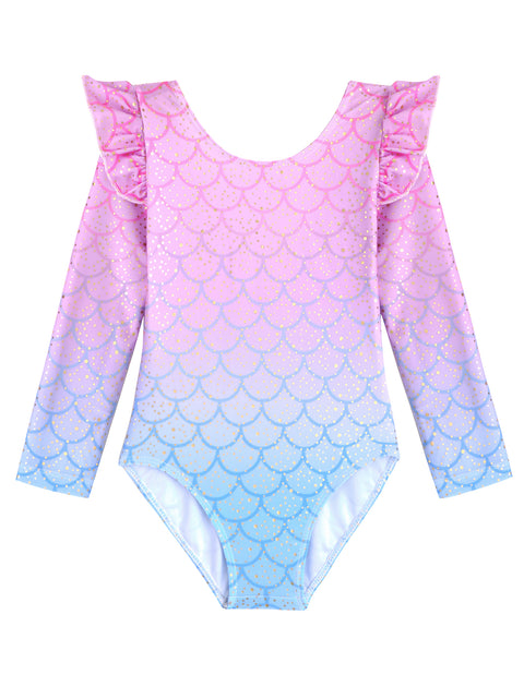 Arshiner Girls Gymnastics Leotards Ruffle Ballet Unitard Dancewear