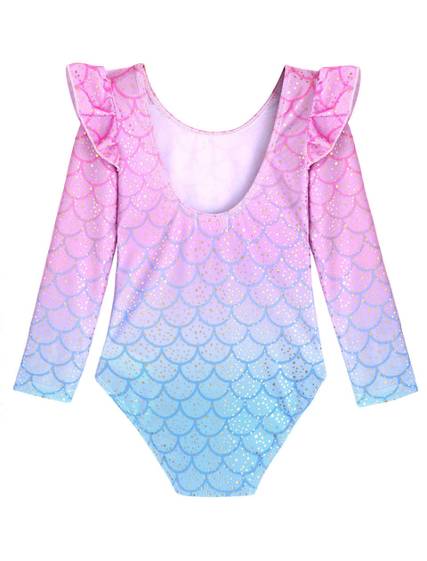 Arshiner Girls Gymnastics Leotards Ruffle Ballet Unitard Dancewear