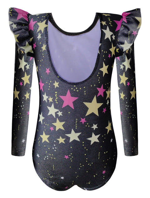 Arshiner Girls Gymnastics Leotards Ruffle Ballet Unitard Dancewear
