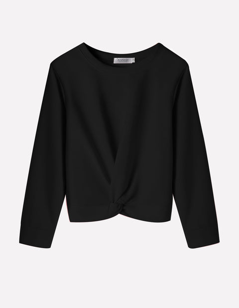 Arshiner Girls Casual Twist Front Lightweight Sweatshirt