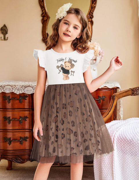 Arshiner Toddler Tutu Dress Little Girls Fluffy Summer Dresses