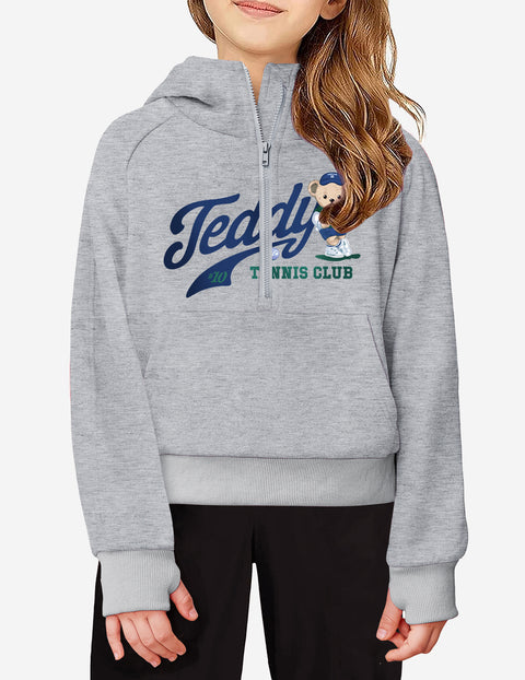 Arshiner Girls Half Zip Sweatshirt Fleece Pullover Hoodie