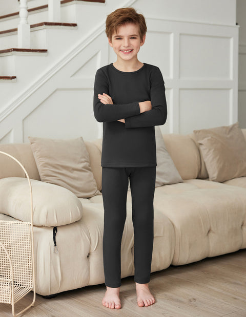 Arshienr Boys Thermal Underwear Set 2-Piece Fleece Warm Set