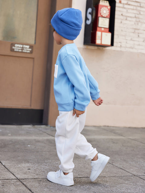 Arshiner Boys Fleece Colorblock Sweatshirt & Pants Outfit Set (2T - 7-8)