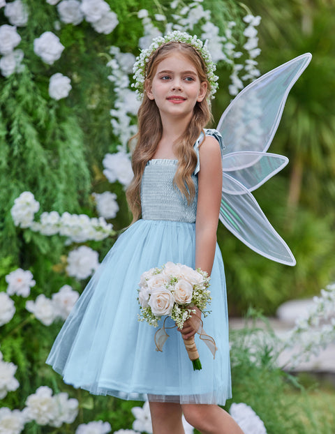 Arshiner Toddler Girl Tutu Dress Summer Bow-Tie Straps Dresses