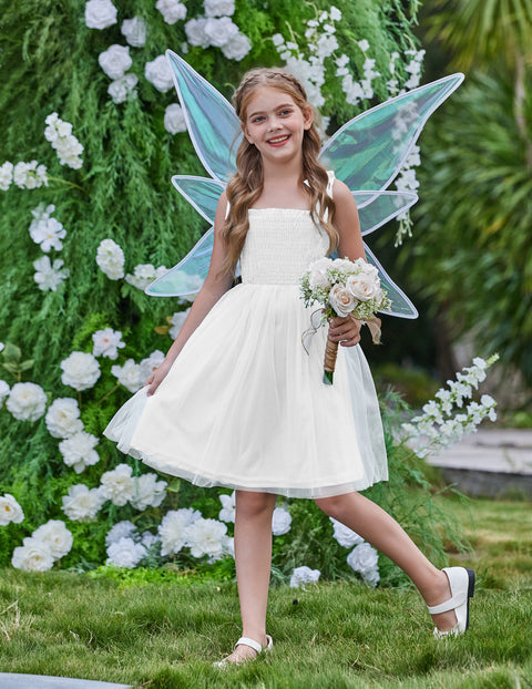 Arshiner Toddler Girl Tutu Dress Summer Bow-Tie Straps Dresses