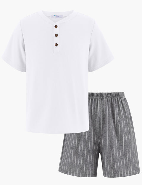 【5-12Y】Arshiner Boys Sets Short Sleeve Tee and Shorts