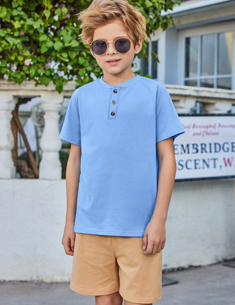 【5-12Y】Arshiner Boys Sets Short Sleeve Tee and Shorts