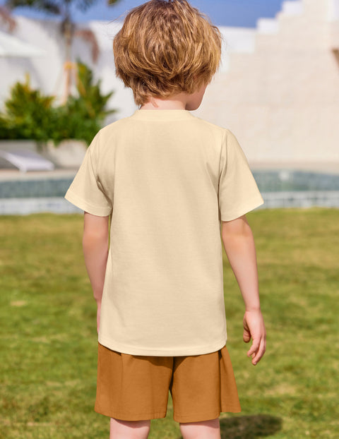 【5-12Y】Arshiner Boys Sets Short Sleeve Tee and Shorts