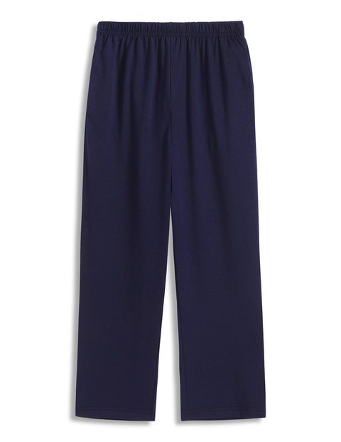 Boys Plaid Pajama Pants Drawstring Waist with Pockets