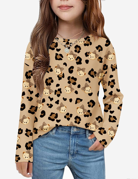 Arshiner Girls Long Sleeve Shirts Casual Tops