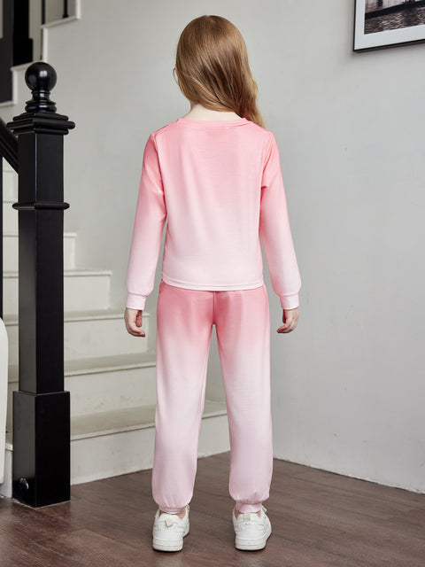 Arshiner Toddler Girl 2 Piece Outfits Twist Front Sweatshirts and Sweatpants Sets