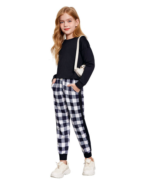 Arshiner Girls 2 Piece Outfits Tie Dye Crop Tops Pant Sets