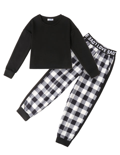Arshiner Girls 2 Piece Outfits Tie Dye Crop Tops Pant Sets
