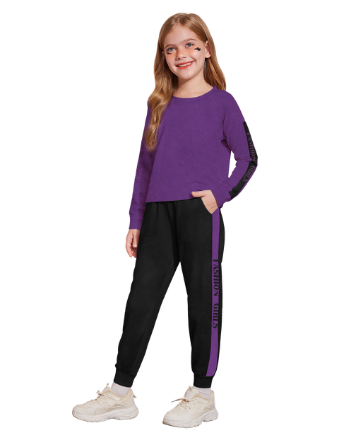 Arshiner Girls 2 Piece Outfits Tie Dye Crop Tops Pant Sets