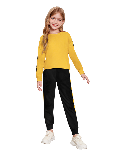 Arshiner Girls 2 Piece Outfits Tie Dye Crop Tops Pant Sets