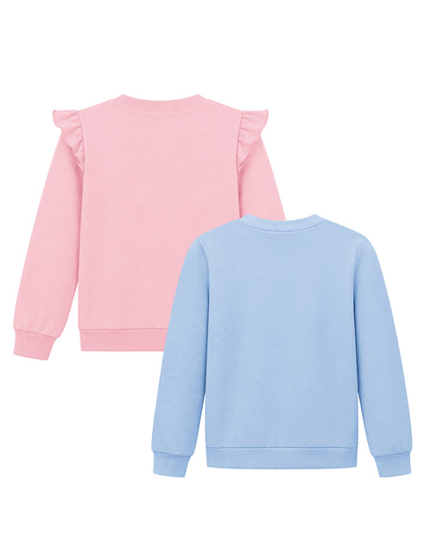 Light Blue- Butterfly Print, Dark Pink