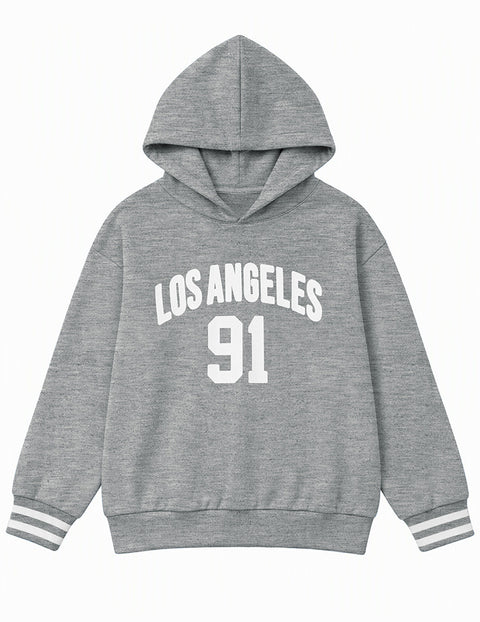 Grey- Letter Print