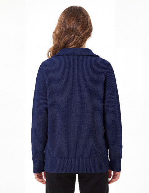 Arshiner Girls Drop Shoulder Zipper Sweatshirt