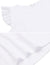 Arshiner Kid Girls Shirts Cap Sleeve Plain Ruffle Tank Tops Summer Blouse Tee
