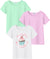 Arshiner Kids Casual 3 Pack Short Sleeve Tops Tees Girls Tees 3pcs Shirts